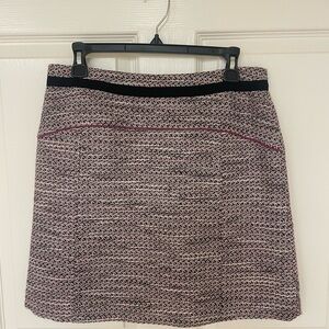 Halogen Black and Pink tweed Skirt size 8